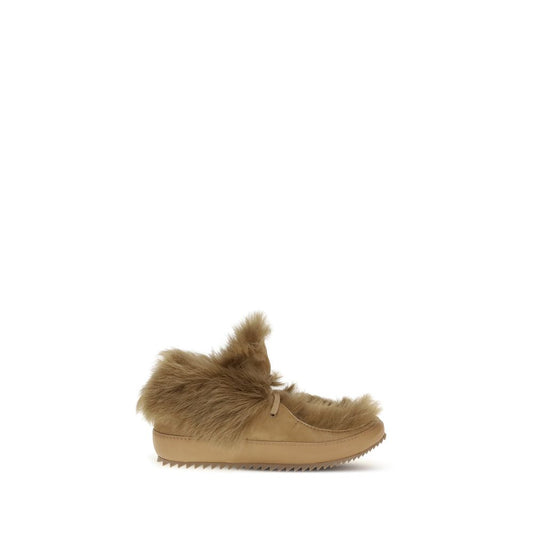 Pedro García Beige Leather Ankle Boots with fur lining and knurled sole, showcasing comfort and style for AW25 season.