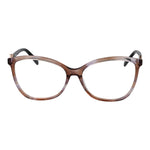 Emilio Pucci Brown Women Glasses Frame with full-rim butterfly style in plastic, lens width 56mm, bridge 15mm, temples 140mm.