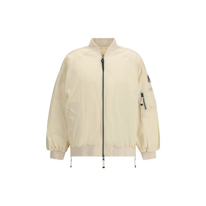 Parajumpers White Polyester Clothing Reversible Bomber with oversized silhouette and signature patch for AW25 season.