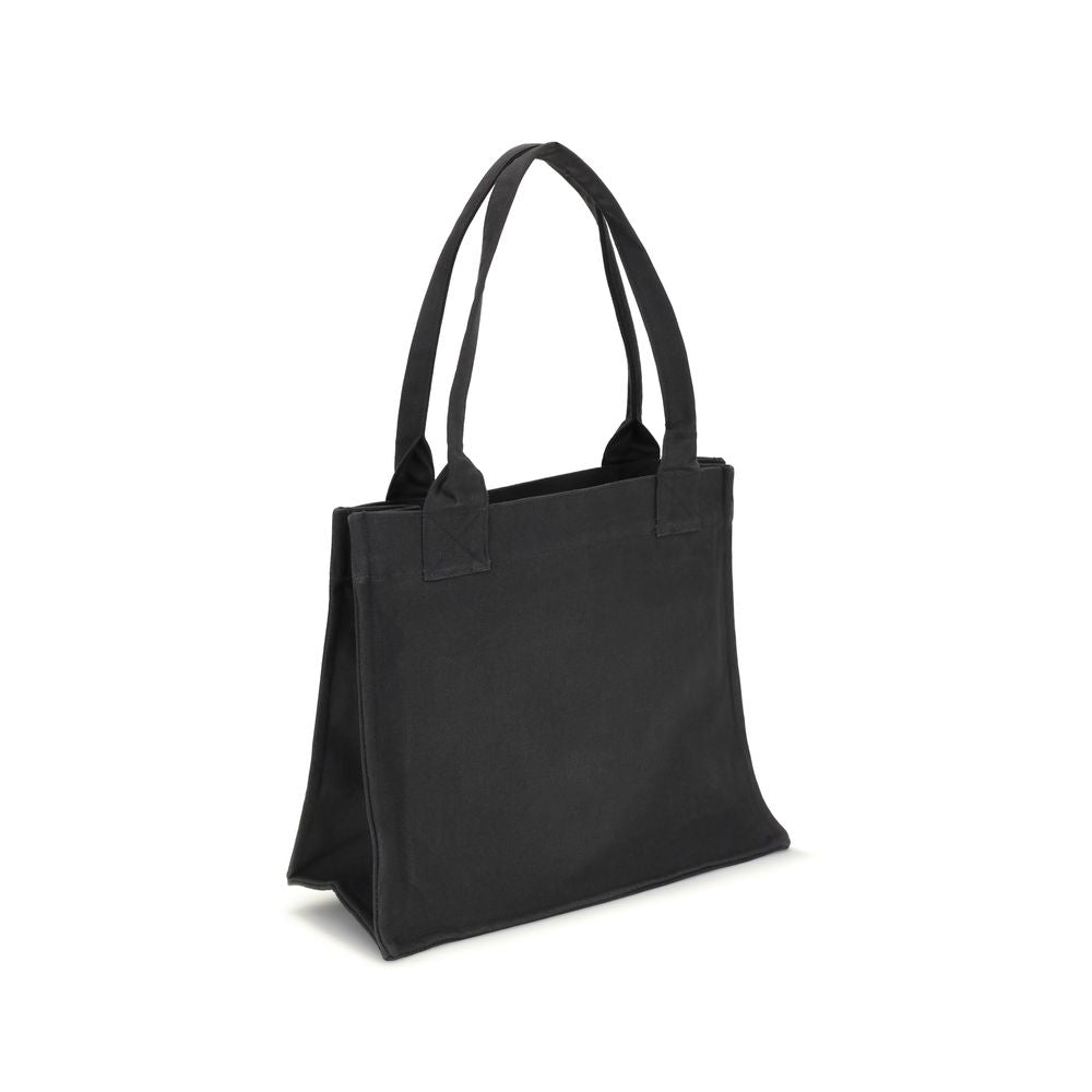 Ganni Black Cotton Shoulder Bag