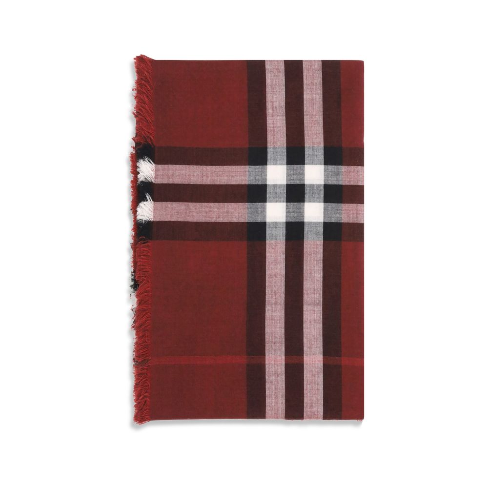 Burberry Red Wool Scarf