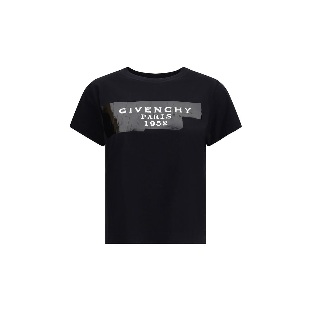 Givenchy Black Cotton T-Shirt with 3D print for a modern, casual style, 100% cotton, crew neck, AW25 season. Focus keyword: Givenchy Black Cotton T-Shirt