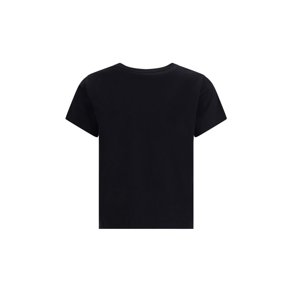 Back view of Givenchy Black Cotton T-Shirt featuring minimalist design and regular fit for a casual yet stylish look, perfect for AW25 season.