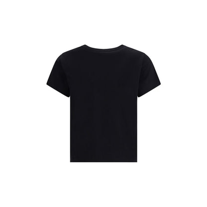 Back view of Givenchy Black Cotton T-Shirt featuring minimalist design and regular fit for a casual yet stylish look, perfect for AW25 season.