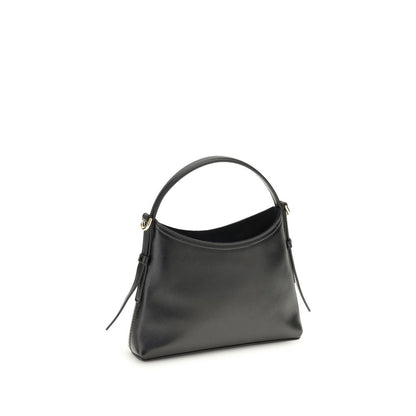 Alt Tag: Givenchy Black Calf Leather Bos Taurus Handbag with short handle and gold-tone details, featuring a sleek and compact design.