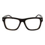 Lozza Brown Men Glasses Frame - full-rim cellulose acetate with demo lenses, rectangular style, size 53-18-145, no spring hinge.