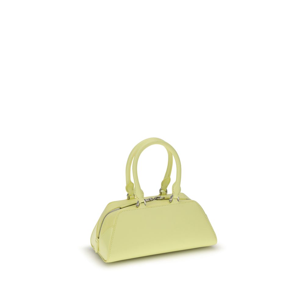 Givenchy Yellow Calf Leather Bos Taurus Handbag with structured design and adjustable strap.