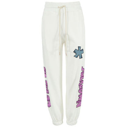 Comme Des Fuckdown White Cotton Women Sweatpant