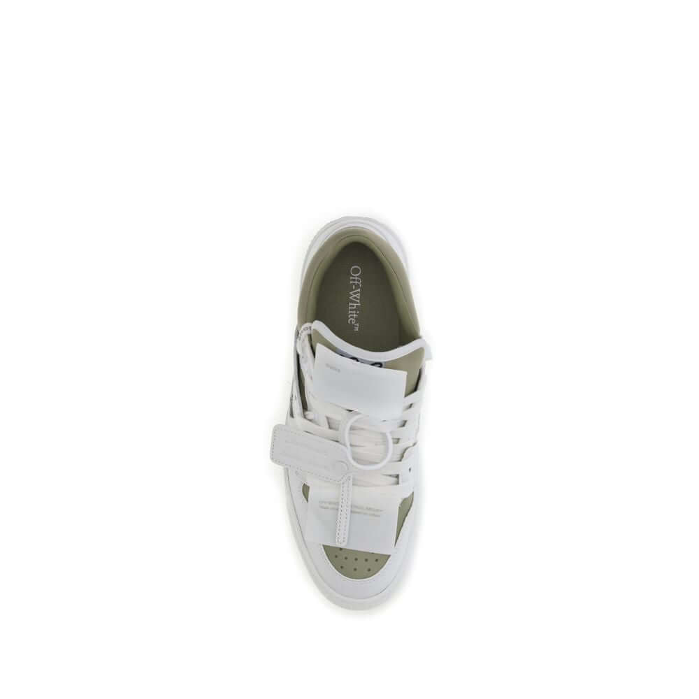 Off-White White Leather Low Top Sneakers