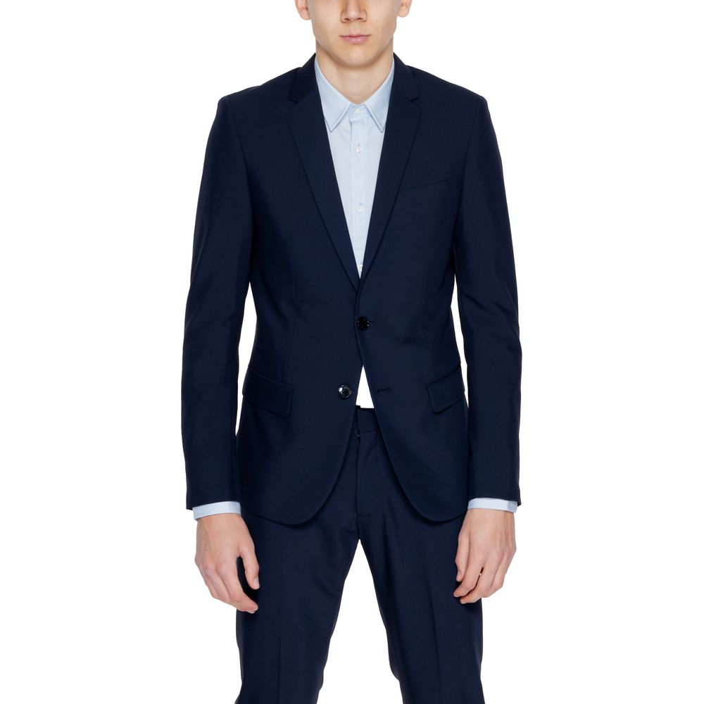 Antony Morato Blue Polyester Blazer