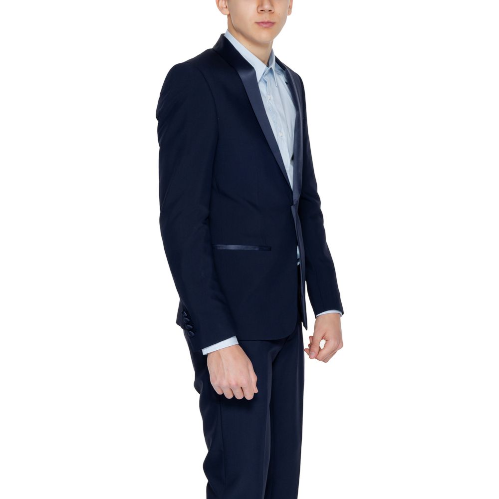 Antony Morato Blue Polyester Blazer