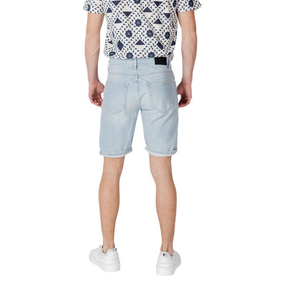 Antony Morato Light Blue Cotton Bermuda Shorts