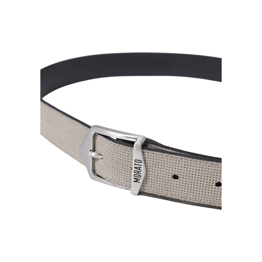 Antony Morato Gray Leather Regular Belt
