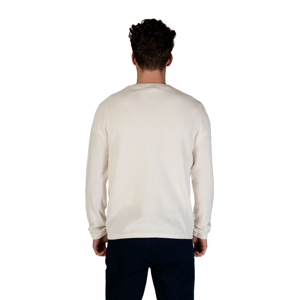 Jack Jones White Cotton Sweatshirt
