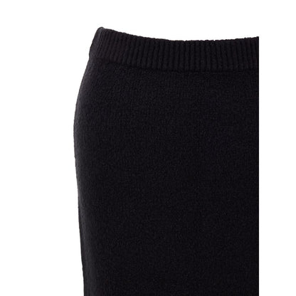 Tom Ford Black Cotton Midi Skirt