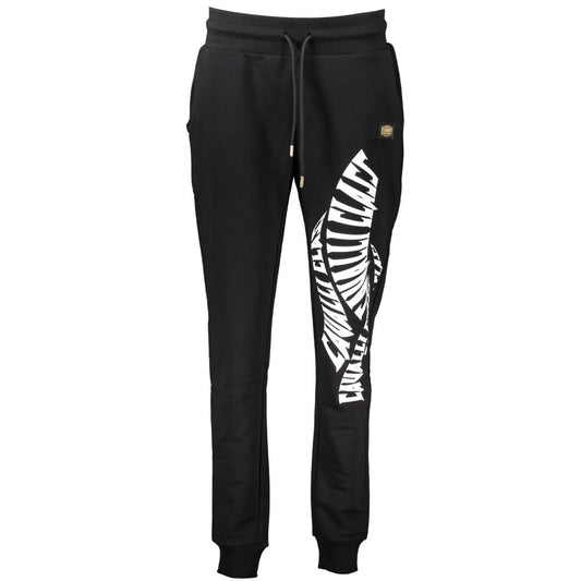 Cavalli Class Nero Cotton Women Sweatpants