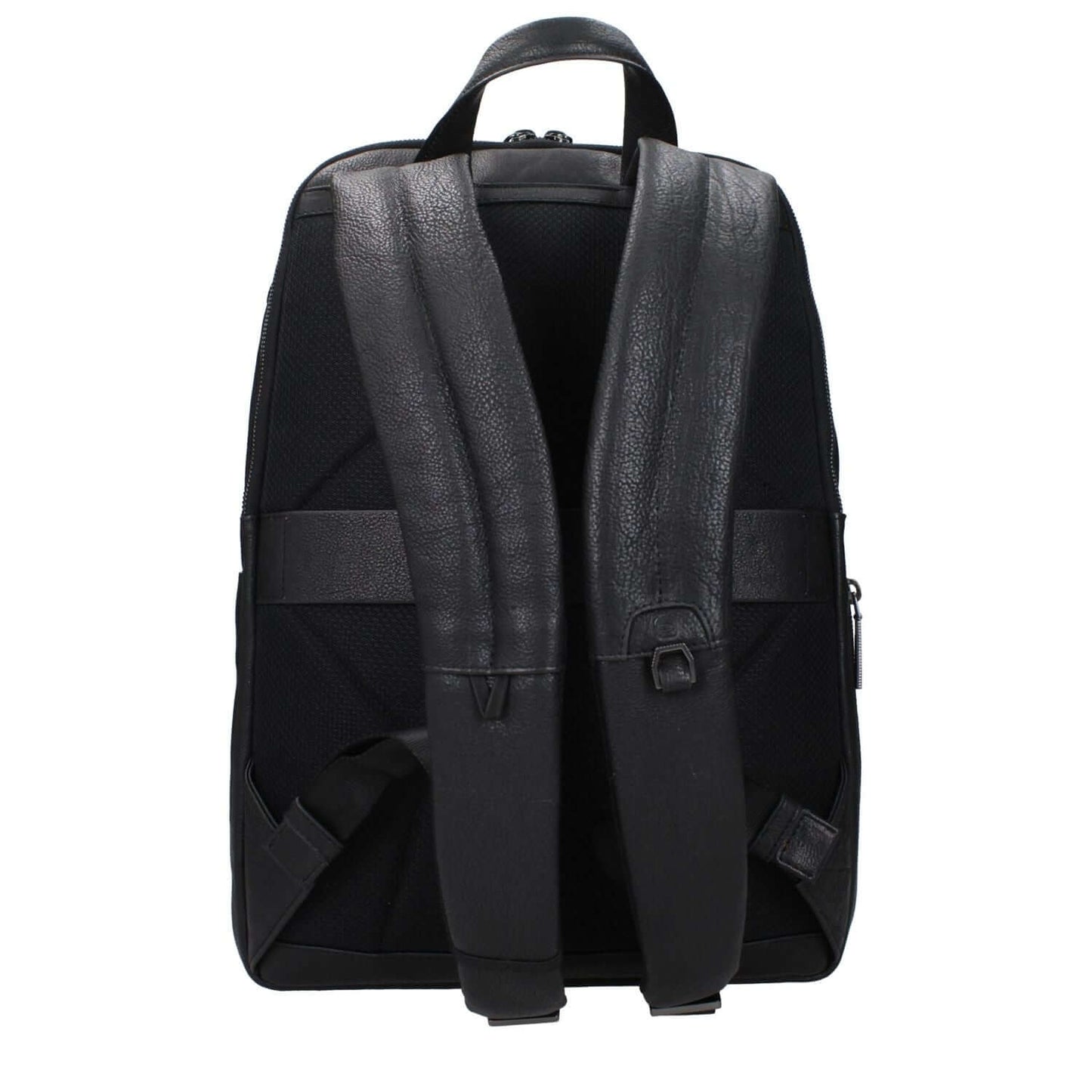 Piquadro Black Leather Backpack