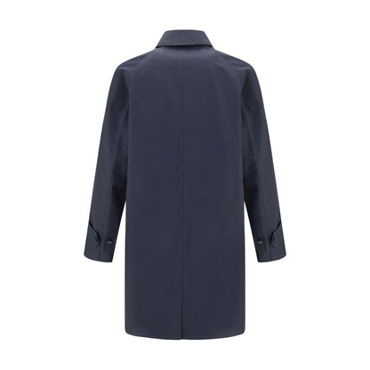 Burberry Blue Cotton Coat