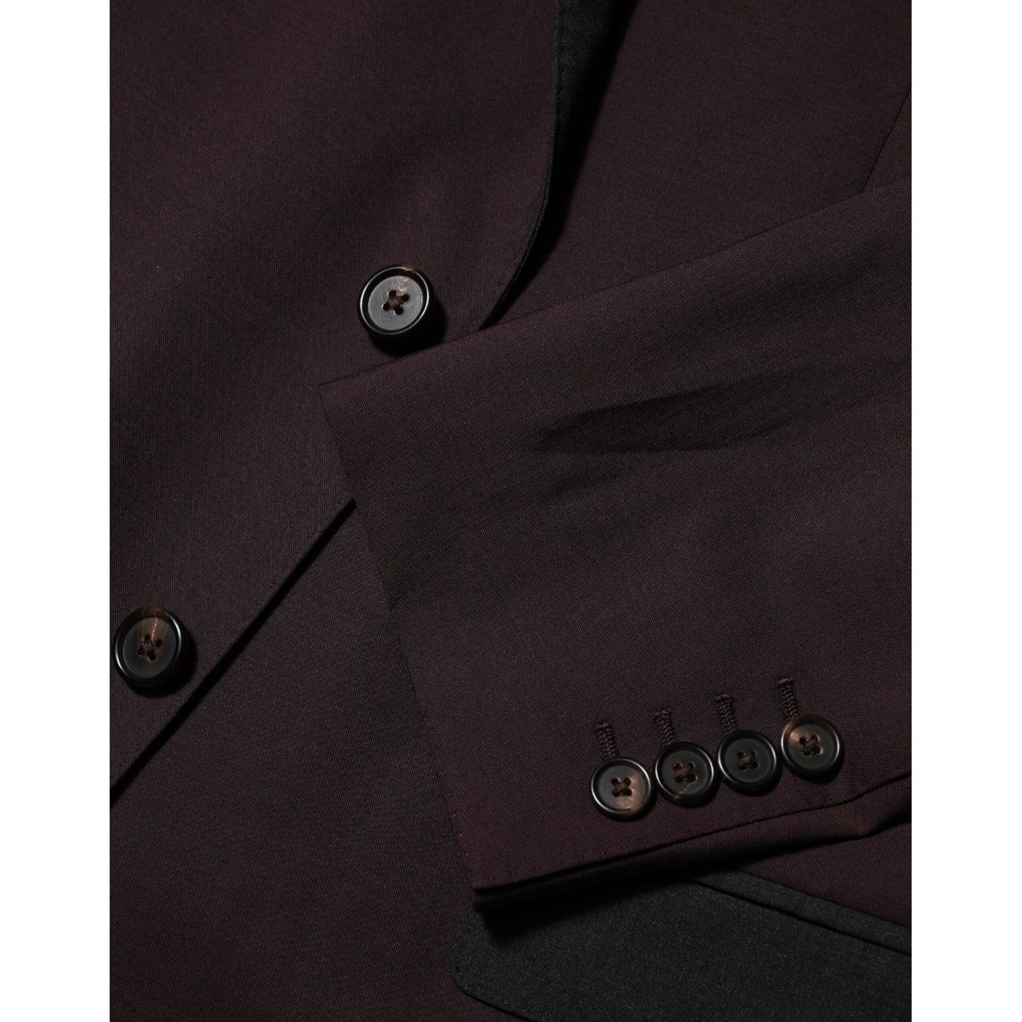 Dolce & Gabbana Maroon Wool 2 Buttons Suit Jacket Blazer