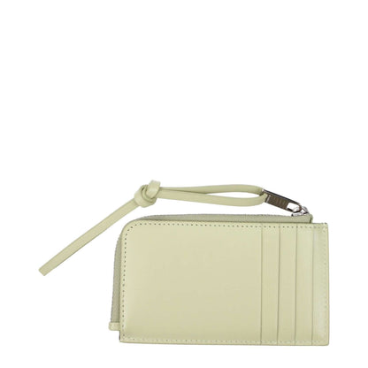 Jil Sander Green Leather Wallet