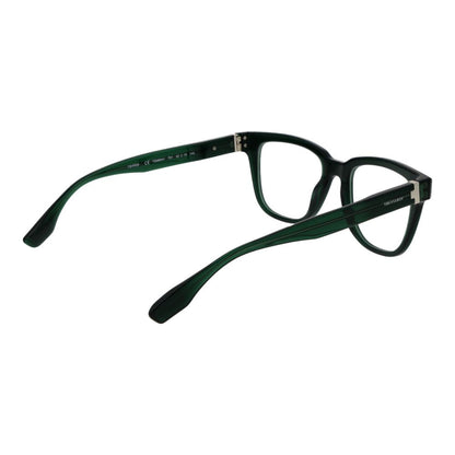 Trussardi Green Acetate Glasses (Frames) for men, full-rim rectangular style, green acetate frame, demo lenses, size 52-19-145.