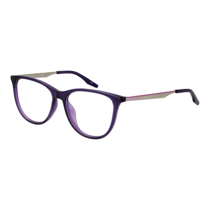 Converse Purple Metal Glasses (Frames) for women, full-rim, cat eye style with demo lenses and a 53-15-140 size.