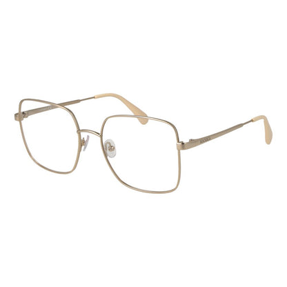 Max & Co Gold Metal Glasses (Frames) - Full-rim, square style for women, gold metal frame, 55-18-140 size with plastic lenses.