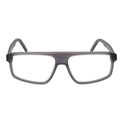 Hugo Boss Gray Acetate Glasses (Frames) for men in full-rim rectangle style, featuring grey acetate frame and demo lenses.