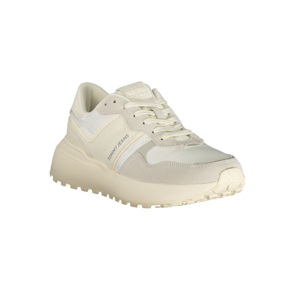 Tommy Hilfiger White Recycled Polyester Women Sneaker
