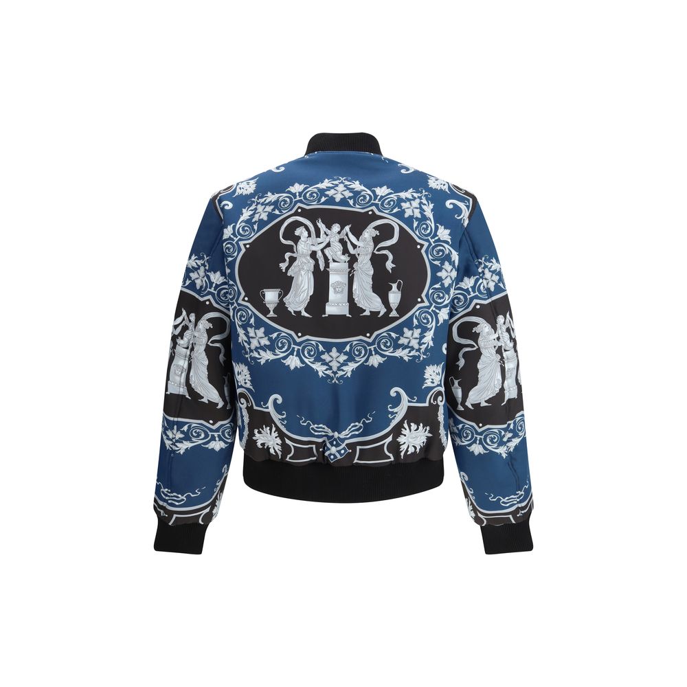 Versace Black Polyamide Bomber 1728,72470364320,Black,Bombers - Jackets & Coats - Clothing,Clothing,IT48 | M,IT50 | L,IT52 | XL,Jackets & Coats - Clothing,Men,New with tags,Versace