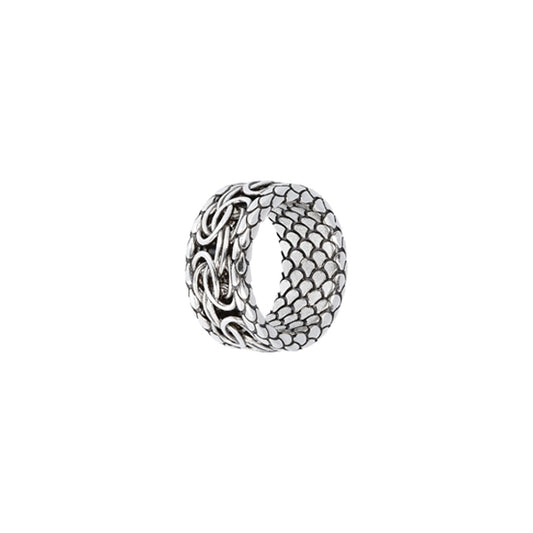 ALBERT M. JEWELS JEWELRY Mod. WSOX00396.S-28 silver ring with intricate design