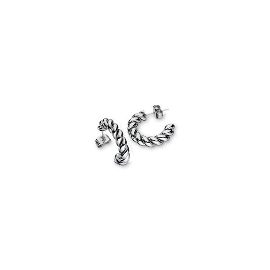 AN JEWELS JEWELRY Mod. AAC.E05S silver twisted earrings
