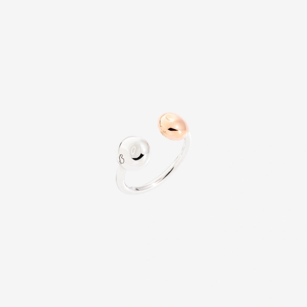 ANELLI DODO MOD. DAC0008PEPIT0009A50 two-tone ring on white background