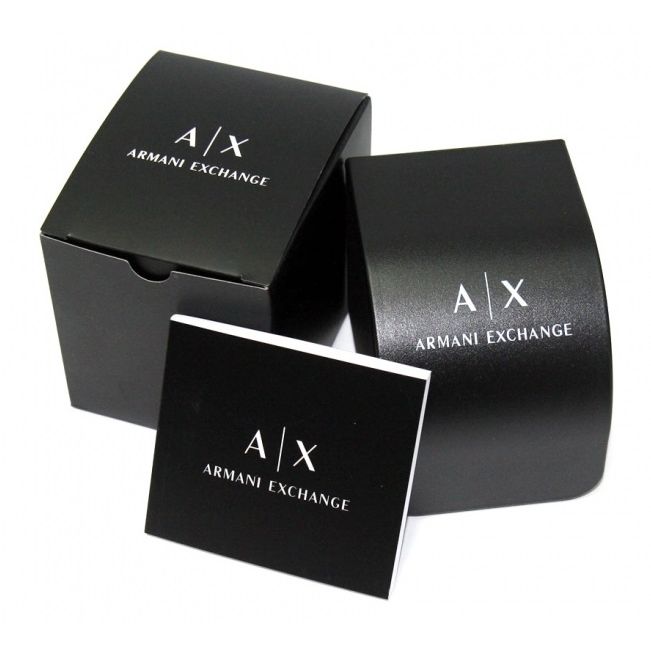 Official packaging of ARMANI EXCHANGE Mod. AX1955 wristwatch including box and manual