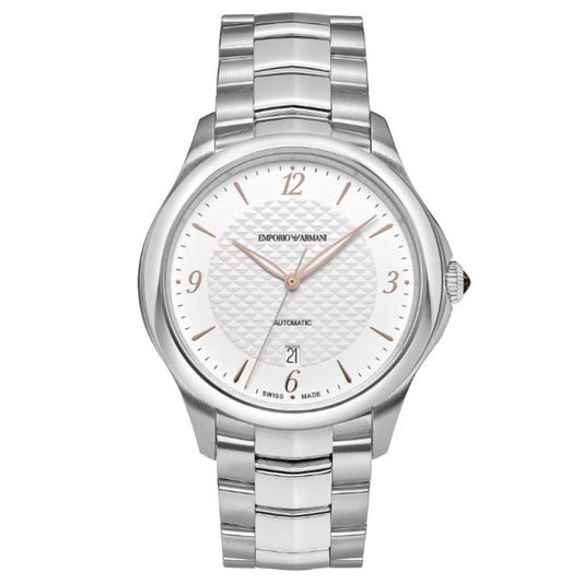 ARMANI EMPORIO SWISS Mod. ESEDRA - Automatic wristwatch with stainless steel case and bracelet, sapphire dial, water resistant 5 ATM.