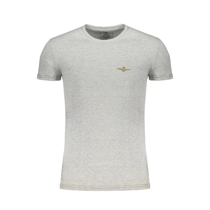 Aeronautica Militare Brown Cotton Men T-Shirt
