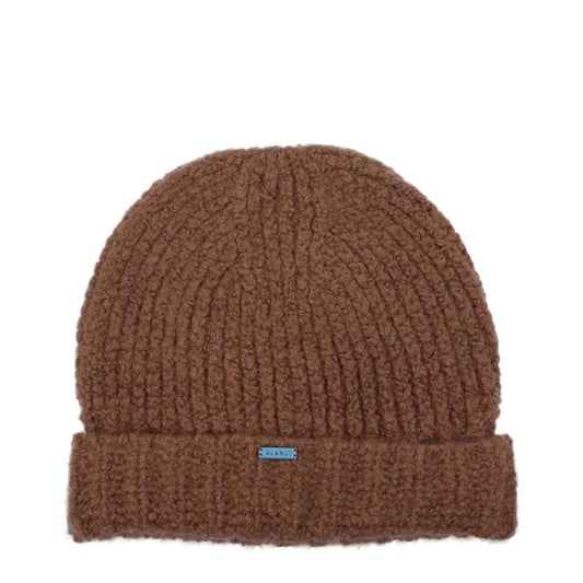 Alanui Brown Cashmere Beanie with front logo, made of 90% cashmere and 10% silk, style: casual, MPN: LWLC010KNI0026200, product code F79183.