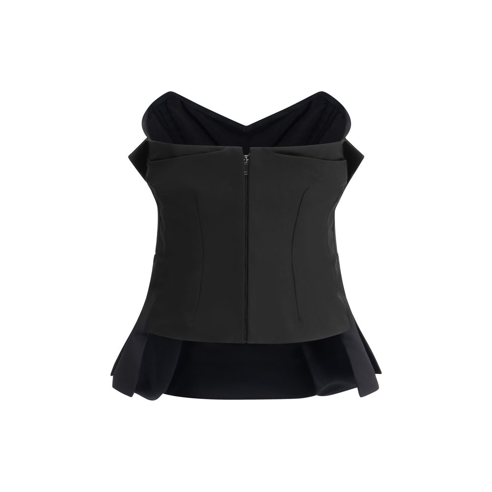 Alexander McQueen Black Polyester Top