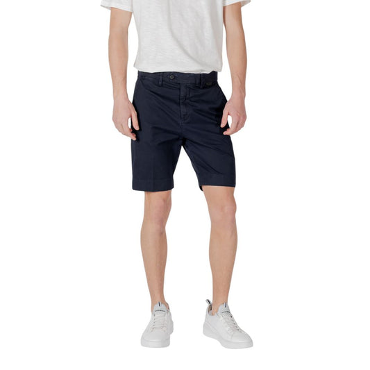 Antony Morato Blue Cotton Bermuda Shorts
