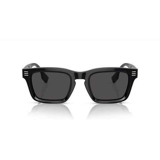 BURBERRY MOD. BE 4403 acetate sunglasses for gentlemen in black front view.