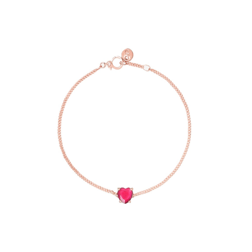 Rose gold bracelet with heart charm - BRACCIALI DODO MOD. DBC3000HEARTSR09RS
