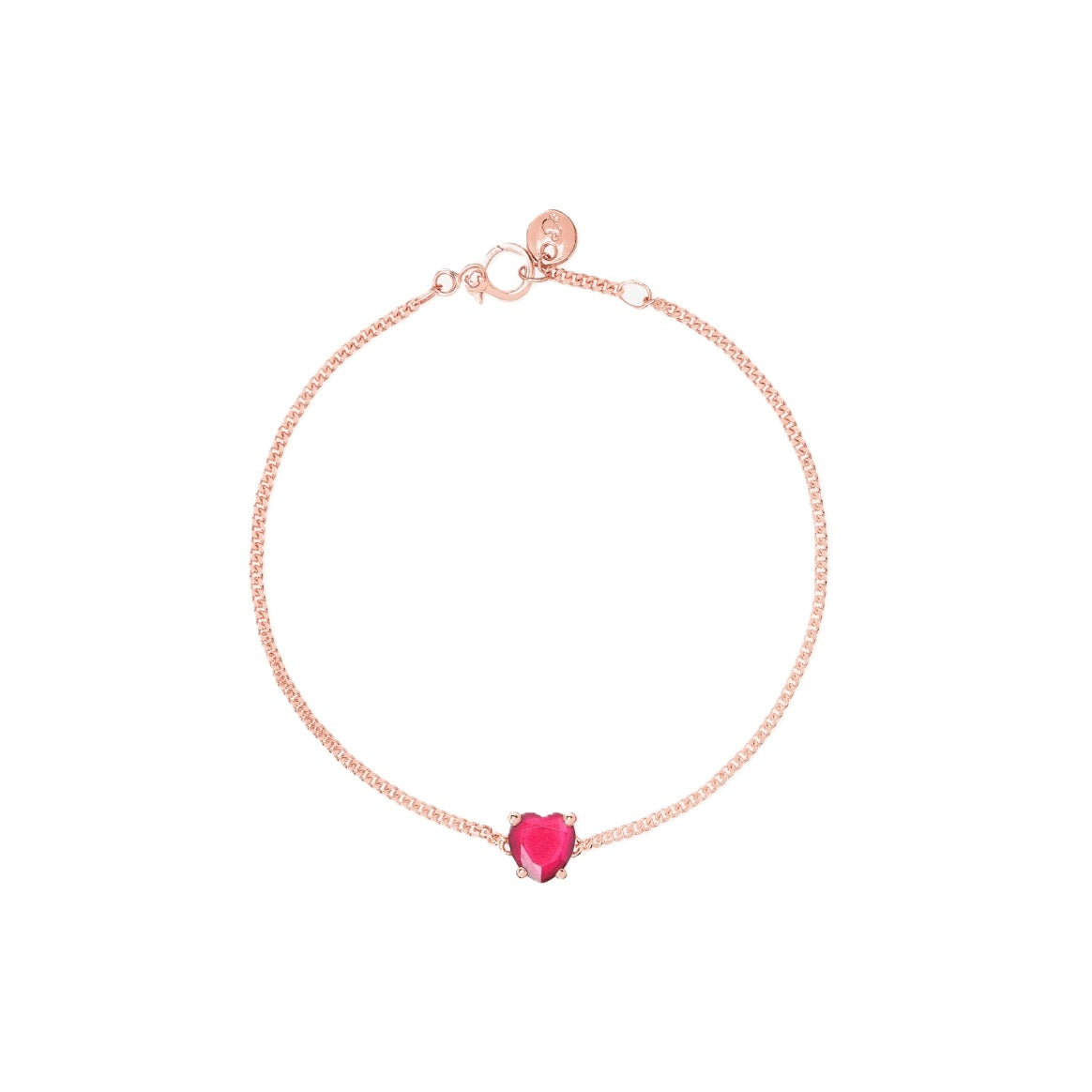 Rose gold bracelet with heart charm - BRACCIALI DODO MOD. DBC3000HEARTSR09RS