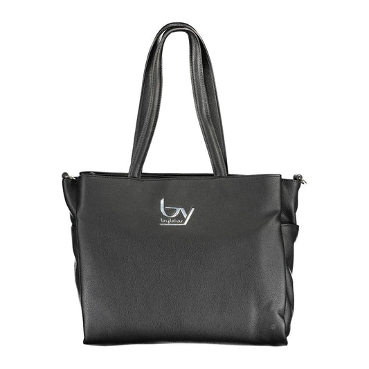 BYBLOS Black Polyurethane Women's Handbag 1728,67403481248,Bags,Black,BYBLOS,New with tags,Shoulder Bags - Bags,Women
