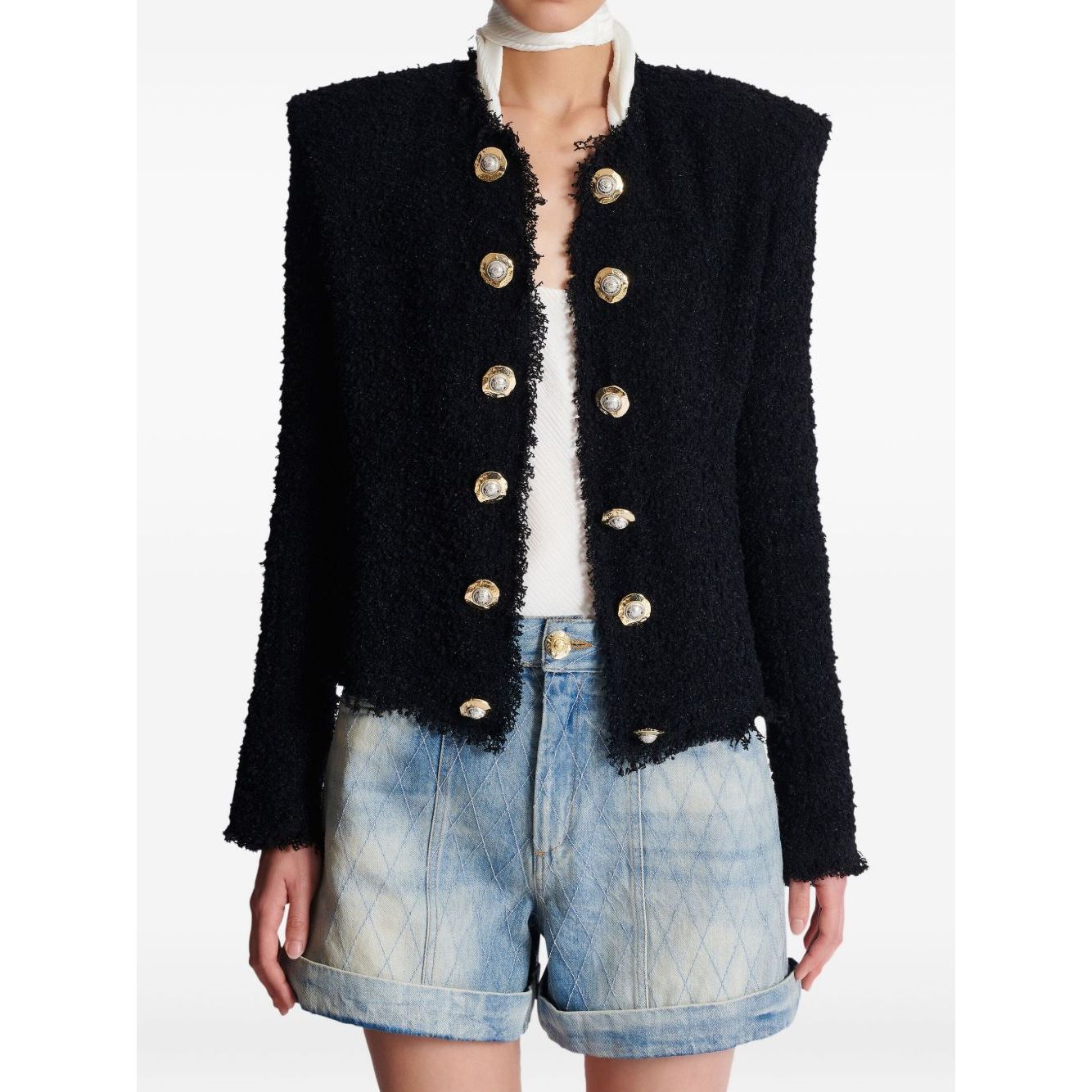 Balmain Edge-to-edge tweed jacket Jackets