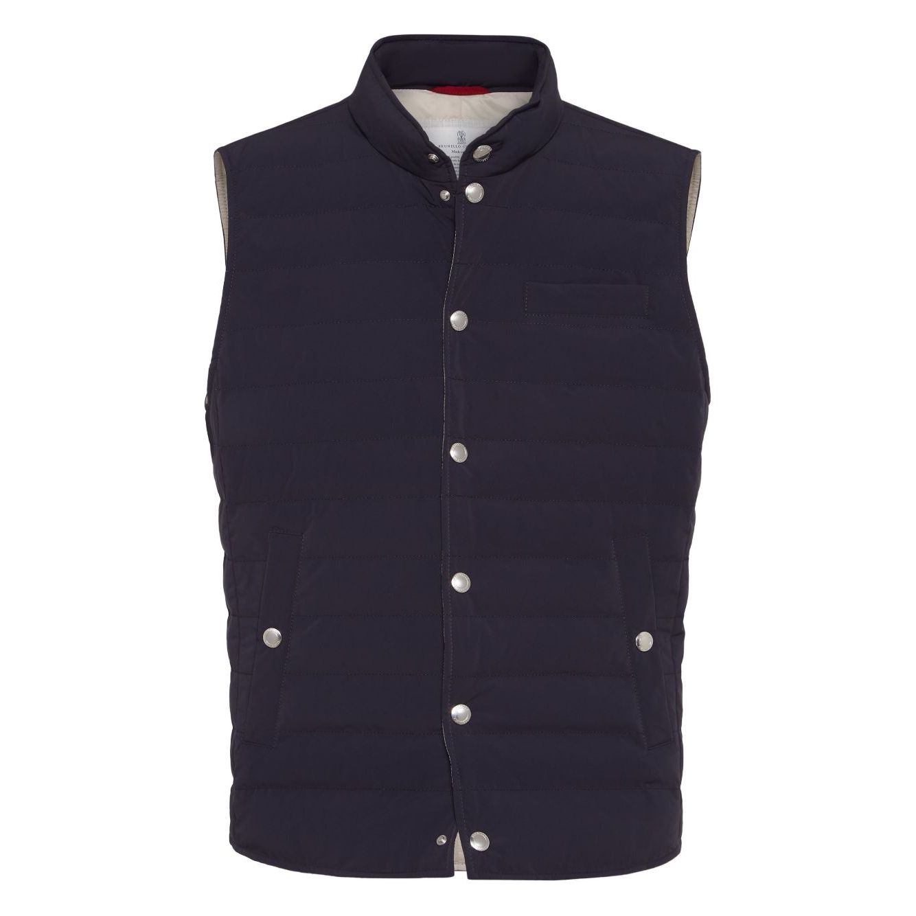 Brunello Cucinelli Bonded taffeta lightweight down vest