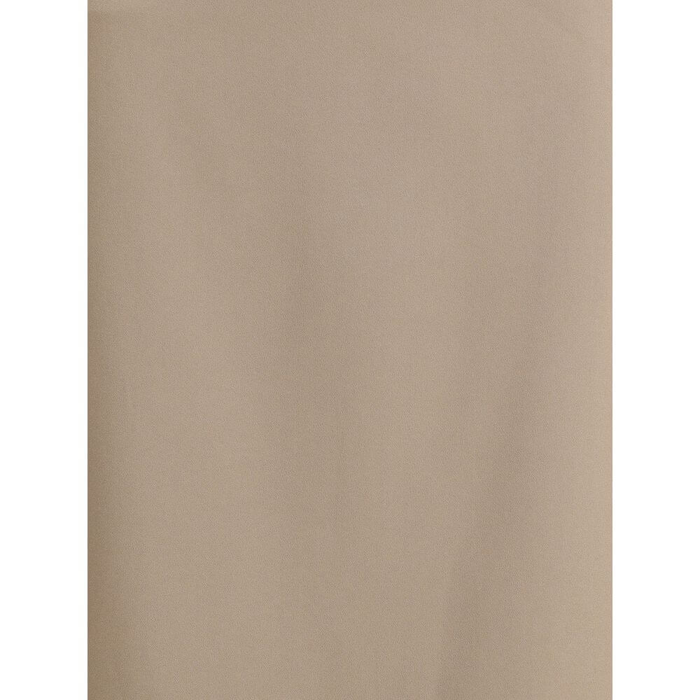 Brunello Cucinelli Gray Acetate Midi Skirt with back slit, elegant satin finish, perfect for sophisticated looks, AW25 season, regular fit.