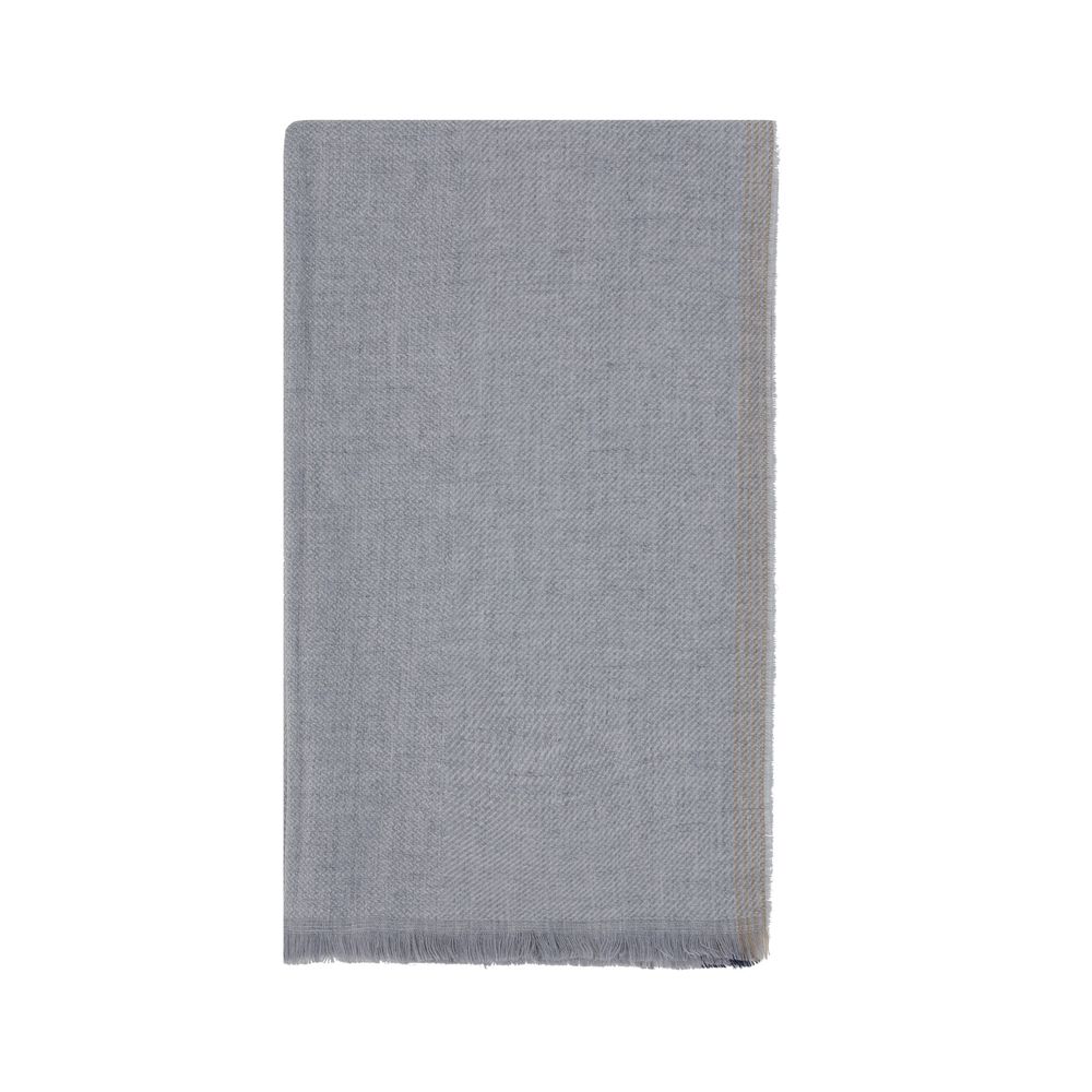 Brunello Cucinelli Gray Cashmere Scarf