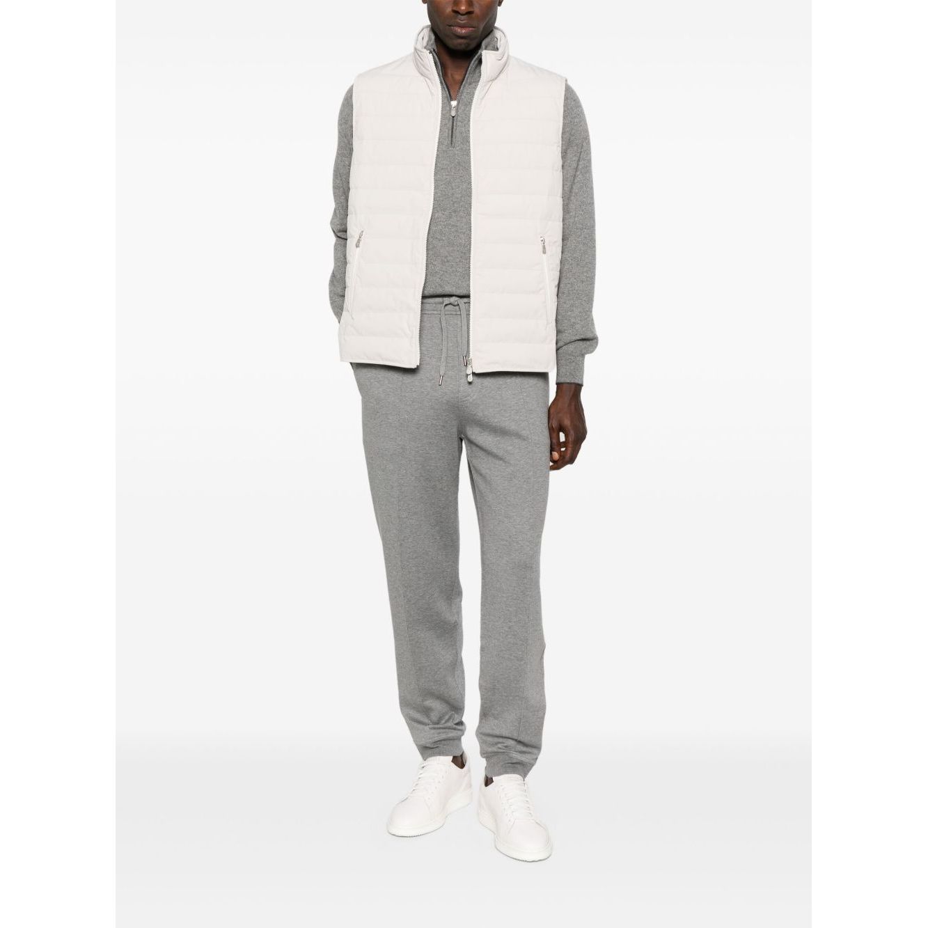 Brunello Cucinelli High-neck waistcoat Vests