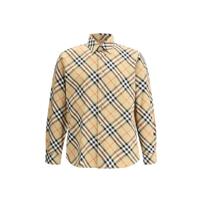 Burberry Beige Cotton Pattern Shirt