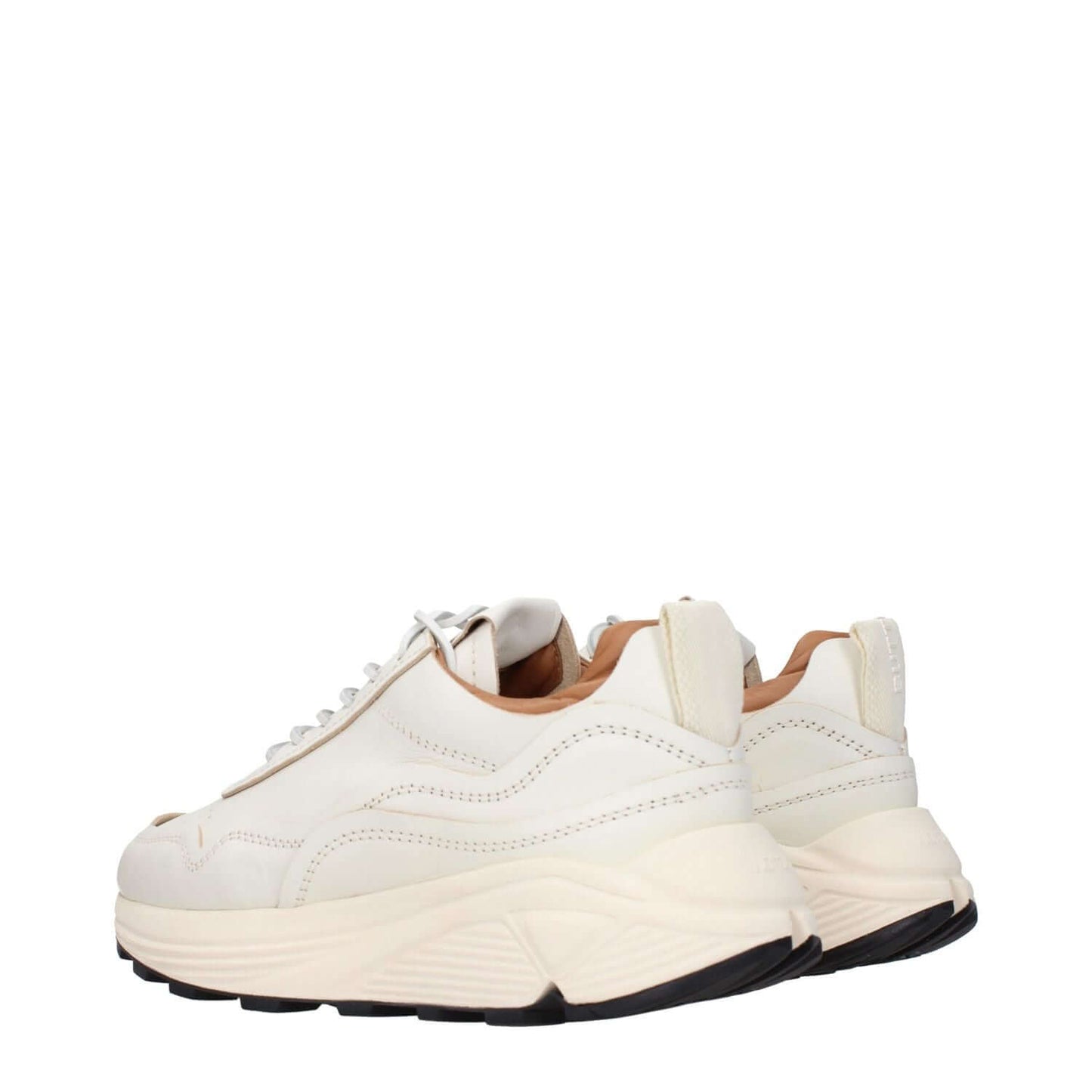 Buttero White Leather Low Top Sneakers